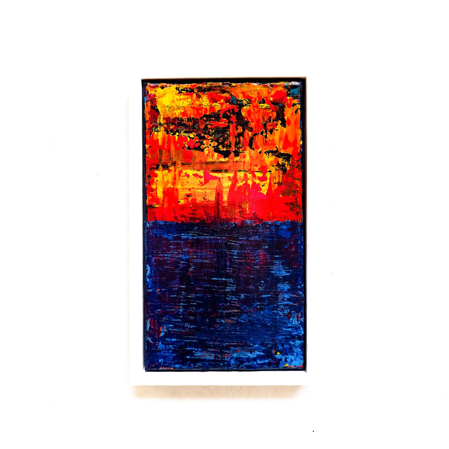 Abstract seascape painting.