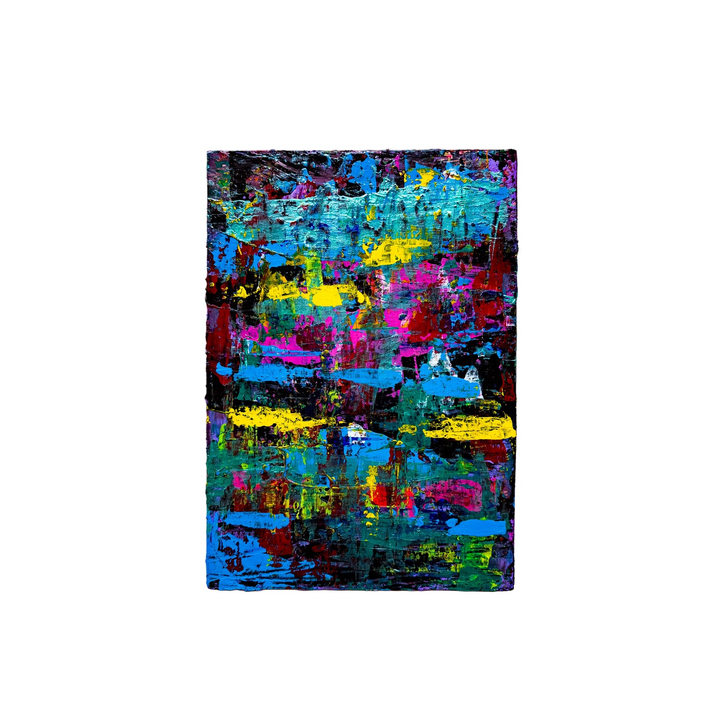 Colorful abstract painting on a white background
