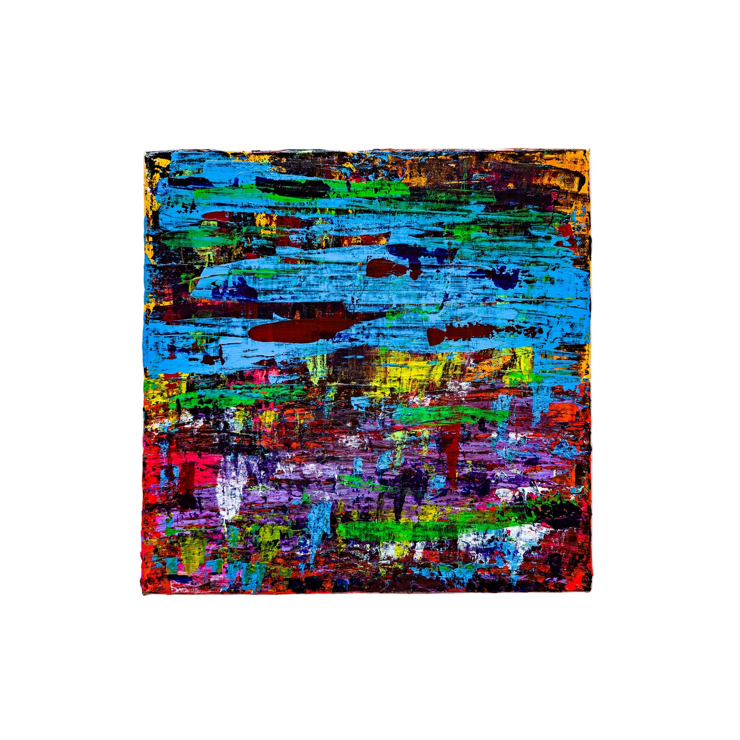 Colorful abstract painting on a white background