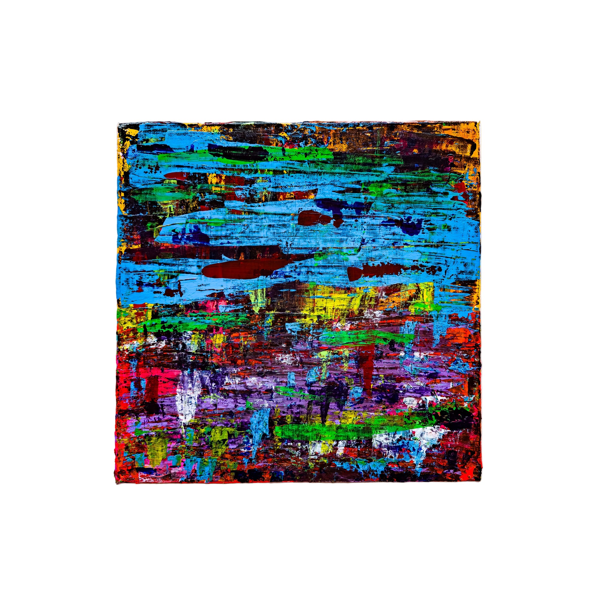 Colorful abstract painting on a white background