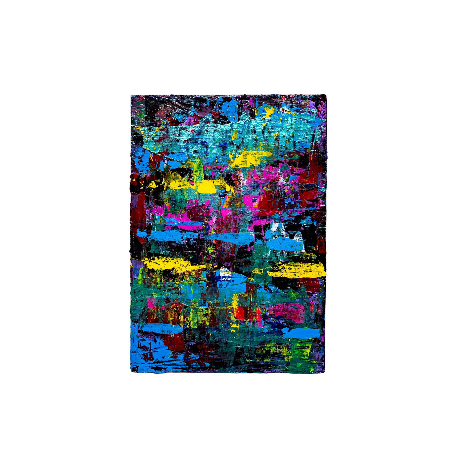 Colorful abstract painting on a white background
