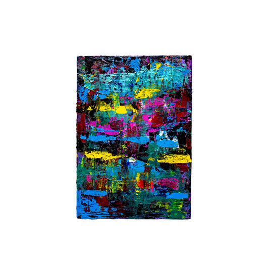 Colorful abstract painting on a white background