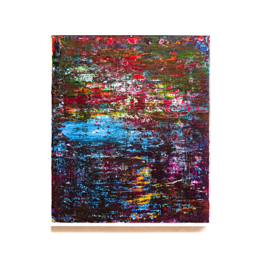 Abstract painting resembling water. 
