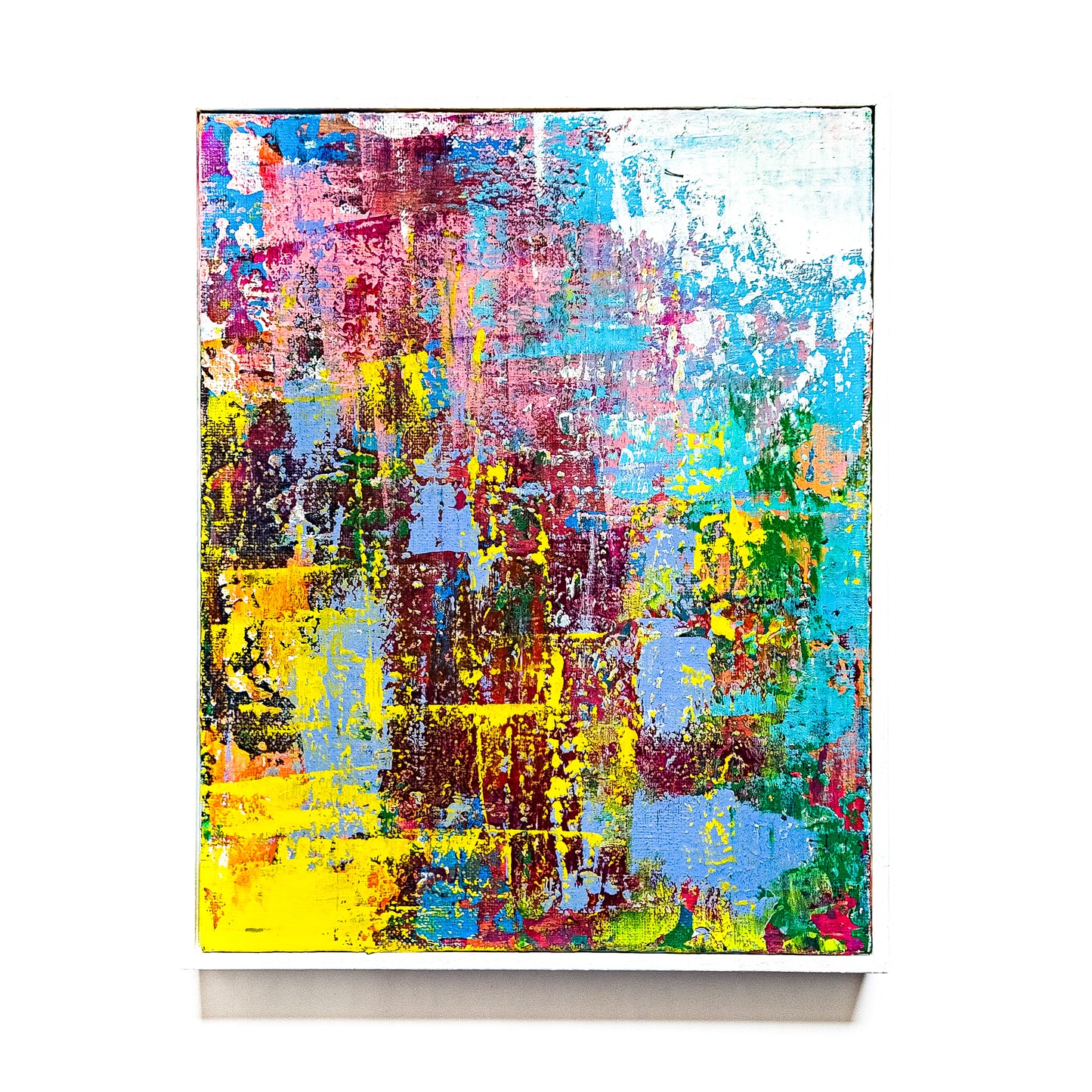 Abstract artwork with vivid colours of ice cream. 